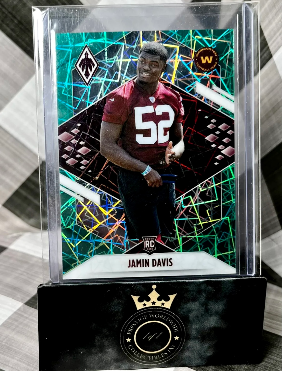 Jamin Davis 2021 Phoenix Rookie Green Laser /25 SSP #149 - Commanders