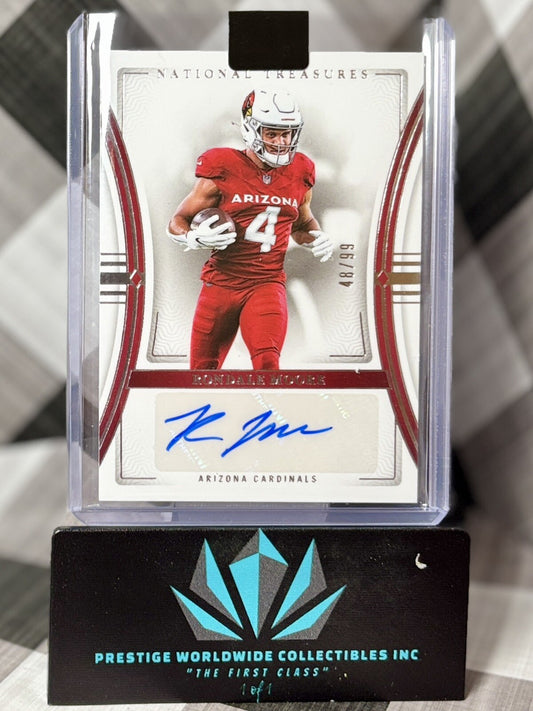 Rondale Moore 2023 National Treasures Signatures Auto /99 #SIG-RME Cardinals ATL