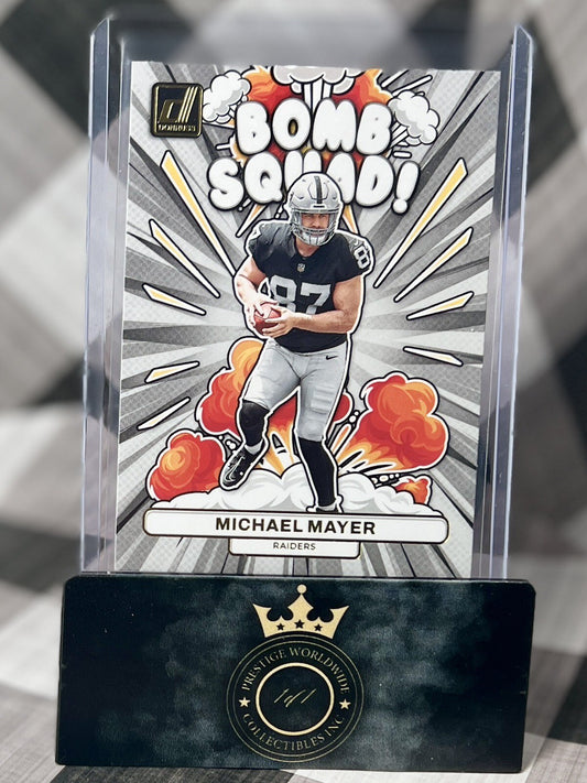 Michael Mayer 2023 Donruss Bomb Squad Rookie #BS-29 Las Vegas Raiders RC