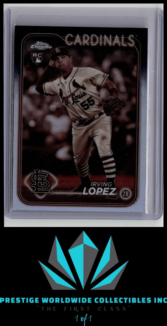 Irving Lopez 2024 Topps Chrome Sepia Refractor #95 St Louis Cardinals
