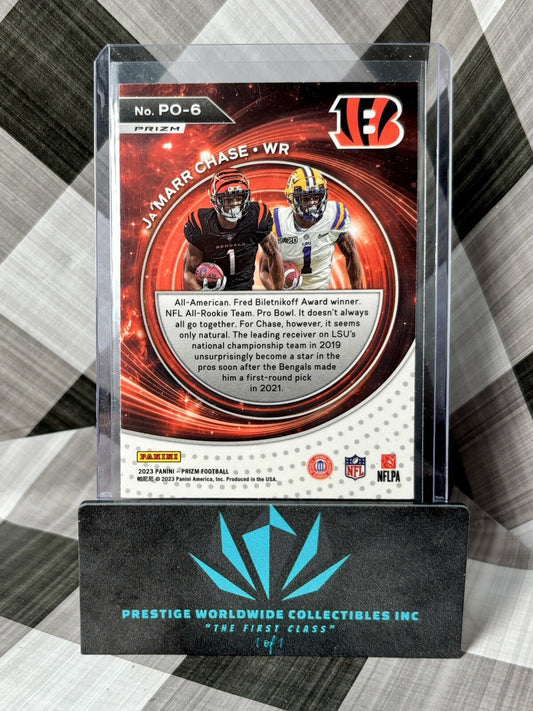 Ja'Marr Chase 2023 Panini Prizm Portals Green #PO-6 Cincinnati Bengals SP