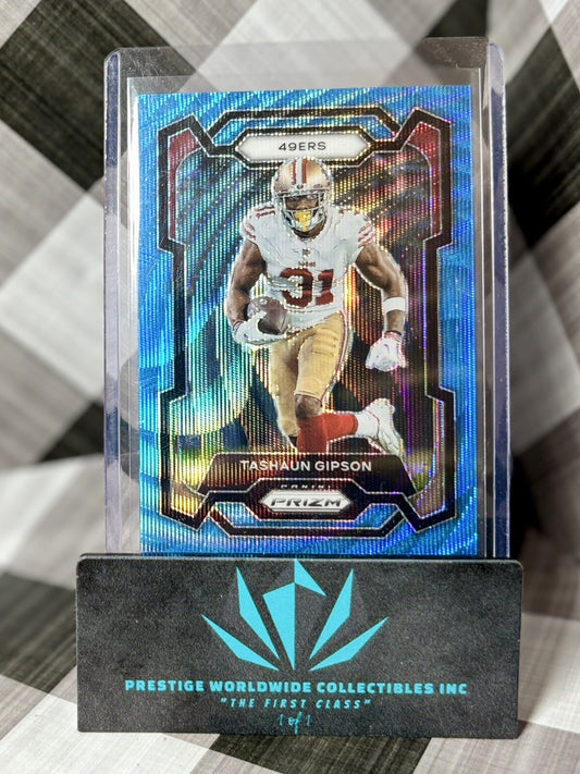 Tashaun Gipson 2023 Panini Prizm Blue Wave Prizm /199 #273 San Francisco 49ers