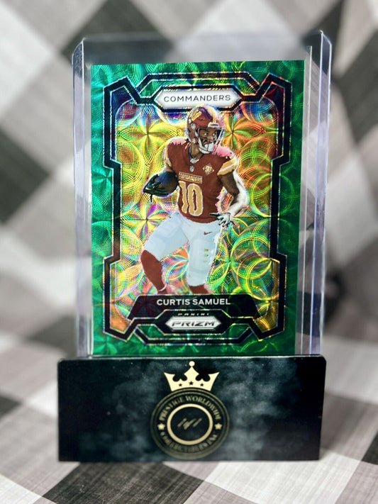 Curtis Samuel 2023 Panini Prizm FOTL Green Scope /75 #294 Washington Commanders