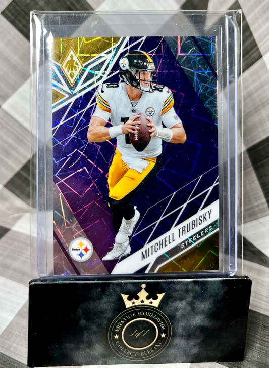 Mitchell Trubisky 2022 Phoenix Purple Laser /99 #25 - PIT Steelers
