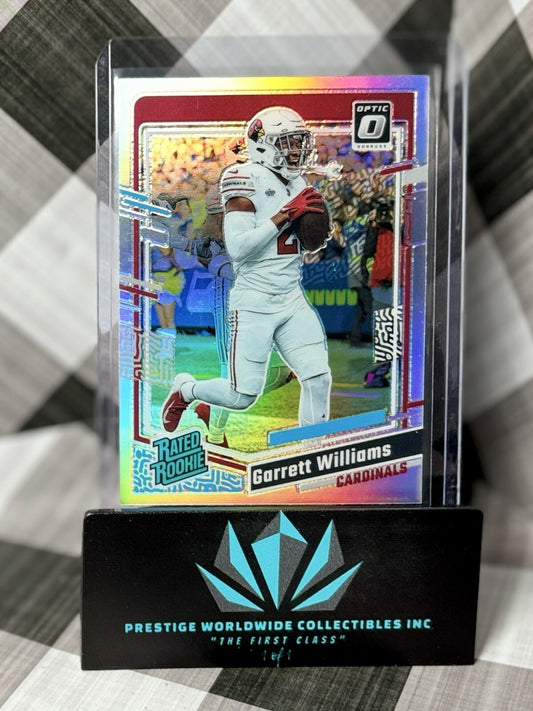 Garrett Williams 2023 Donruss Optic Silver Holo Rated Rookie #203 Cardinals RC