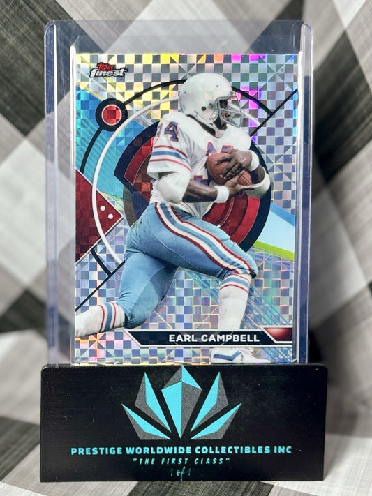 Earl Campbell 2023 Topps Composite Finest X-Fractor #191 Houston Oilers HoF