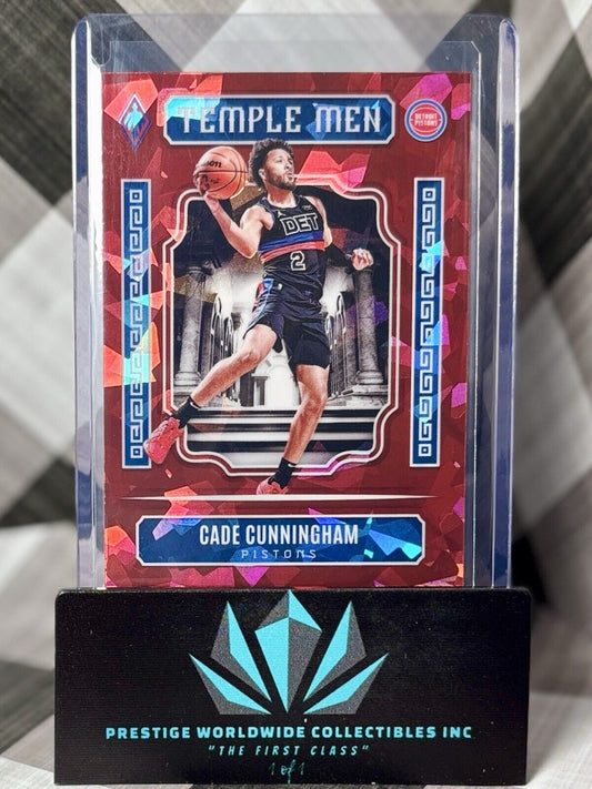 Cade Cunningham 2023-24 Phoenix Red Ice Temple Men #9 Detroit Pistons
