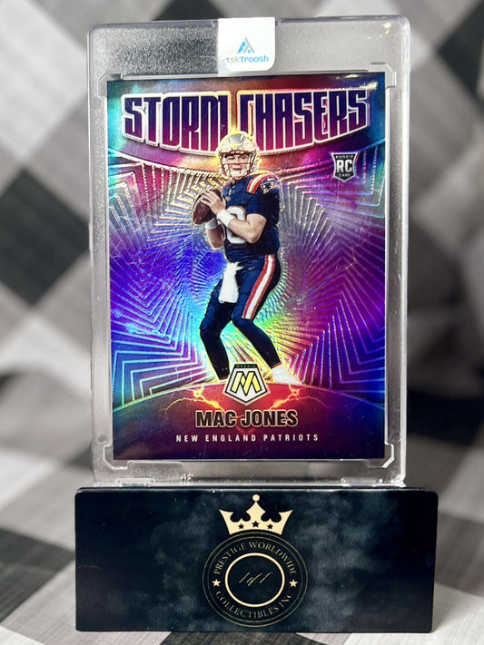 Mac Jones 2021 Panini Mosaic Storm Chasers #SC-15  NE Patriots Case Hit SSP