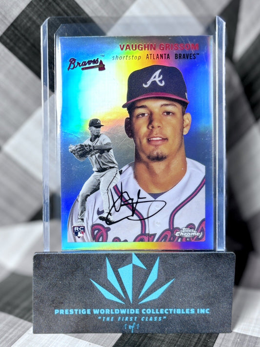 Vaughn Grissom 2023 Topps Chrome Platinum Refractor Rookie #22 Atlanta Braves RC