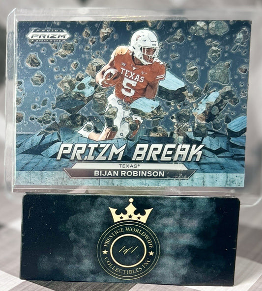 Bijan Robinson 2023 Panini Prizm Draft Picks PrizmBreak #PB-5 Texas Falcons RC