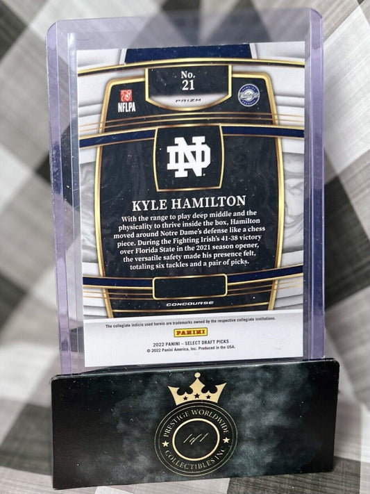Kyle Hamilton 2022 Select Draft Picks Concourse White Lazer Prizm RC #21 Ravens