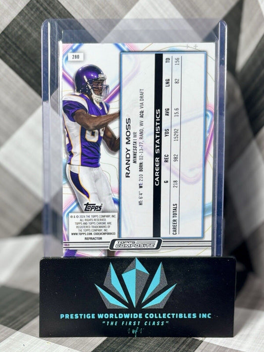 Randy Moss 2023 Topps Composite Cosmic Chrome Refractor #280 MN Vikings