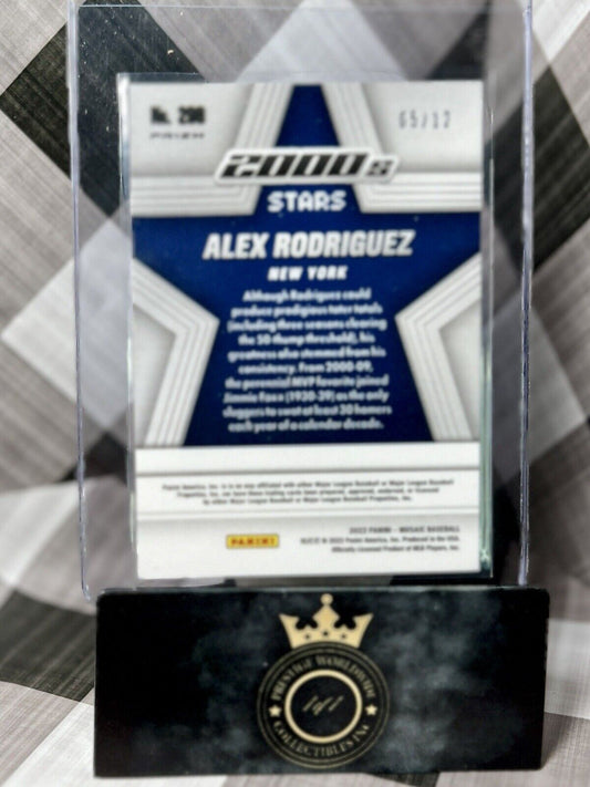 Alex Rodriguez 2022 Panini Mosaic 2000's Stars Green Swirl /12 #298 NY Yankees