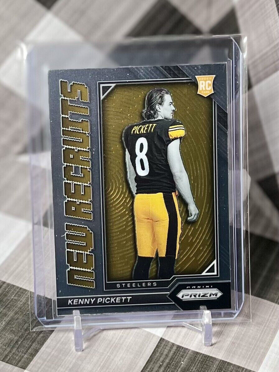 Kenny Pickett 2022 NFL Panini Prizm New Recruits Rookie #NR-1 Steelers RC 📈🔥
