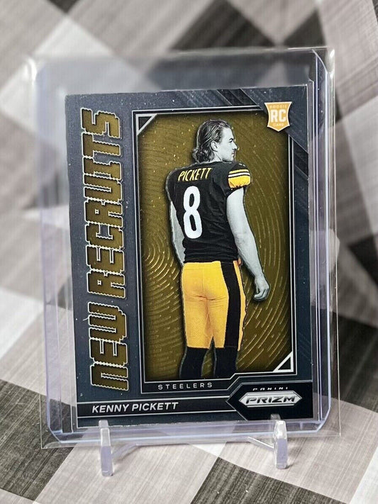 Kenny Pickett 2022 NFL Panini Prizm New Recruits Rookie #NR-1 Steelers RC 📈🔥