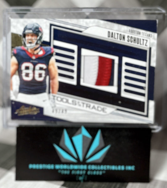 Dalton Schultz 2023 Absolute Tools of the Trade Patch /49 #TTR-DS Texans RC