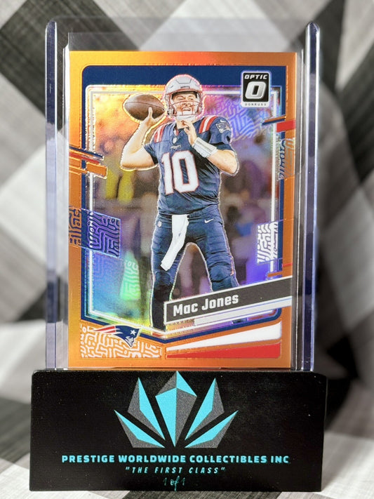 Mac Jones 2023 Donruss Optic Orange Prizm /249 #130 NE Patriots & Jaguars