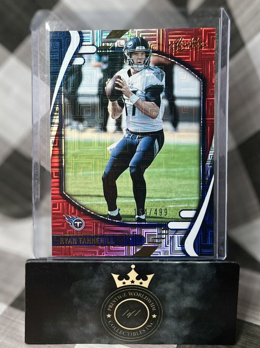 Ryan Tannehill 2021 Panini Absolute Football Red Mojo /499 #97 Tennessee Titans