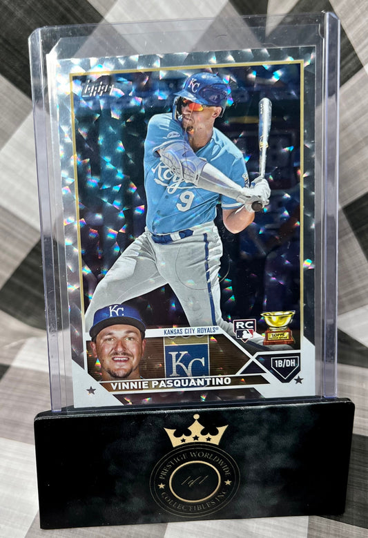 Vinnie Pasquantino 2023 Topps Collector's Box Silver Ice Foil Rookie