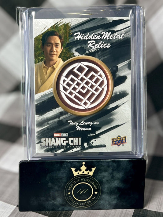 Tony Leung as Wenwu 2022 Upper Deck Shang-Chi Hidden Metal Relics #MR-20 Marvel