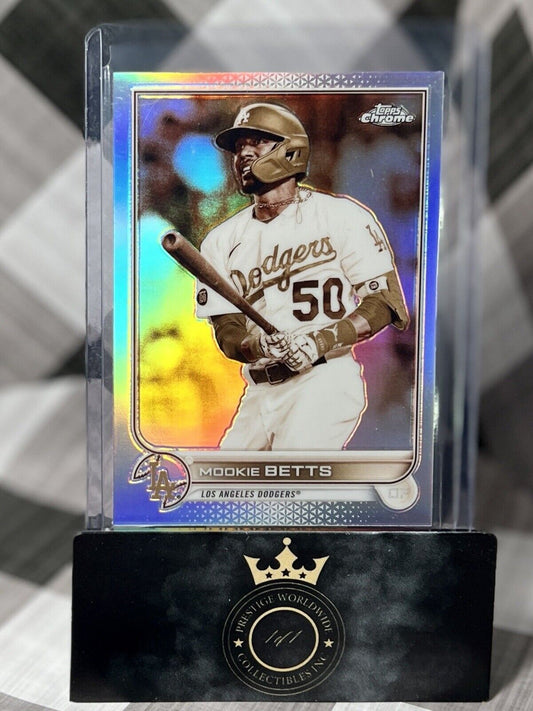 Mookie Betts 2022 Topps Chrome Sepia Refractor #100 - Los Angeles Dodgers SP