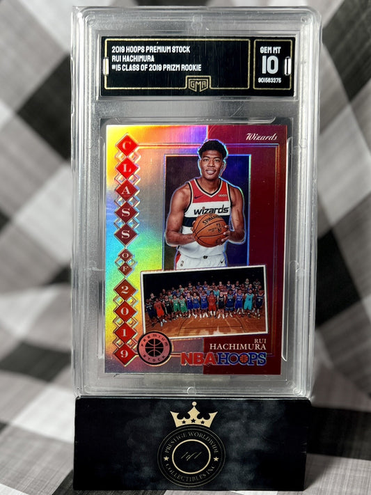 Rui Hachimura 2019 NBA Hoops Premium Stock Class Of 2019 GMA 10 #15 Wizards RC