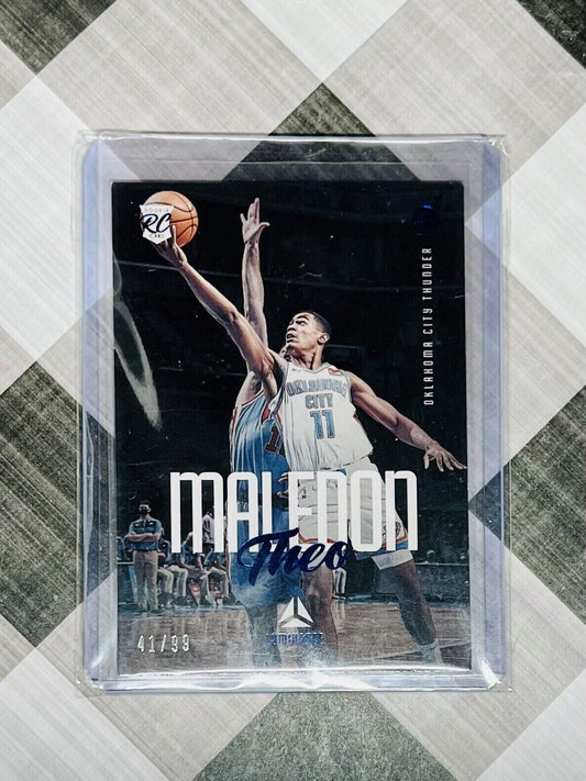 THEO MALEDON 2020-21 Panini Chronicles Luminance NBA Blue Rookie #41/99 - OKC RC