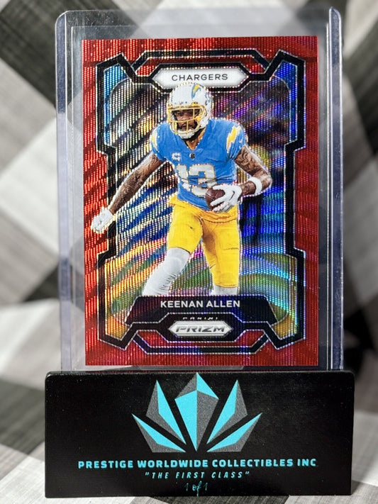 Keenan Allen 2023 Panini Prizm Red Wave Prizm /149 #159 LA Chargers & Bears
