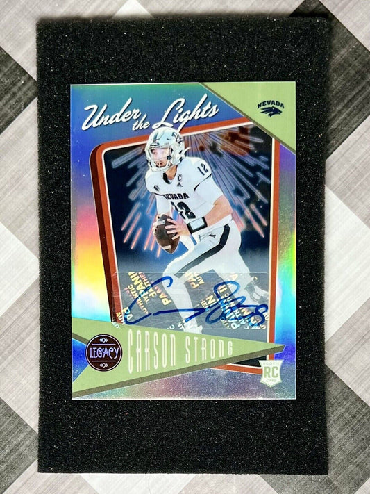 Carson Strong 2022 Panini Legacy Under the Lights Rookie Auto #146 - Eagles RC