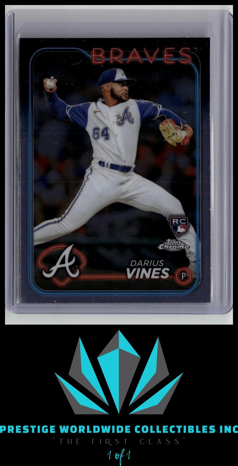 Darius Vines 2024 Topps Chrome Rookie #197 Atlanta Braves Rookie