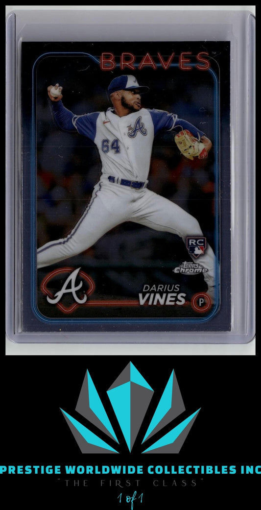 Darius Vines 2024 Topps Chrome Rookie #197 Atlanta Braves Rookie