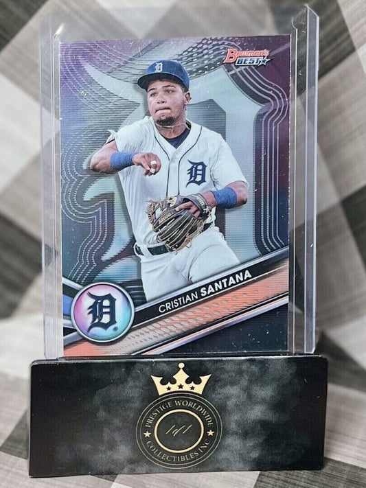 Christian Santana 2022 Bowman's Best Rookie Prospect #TP-3 - Detroit Tigers