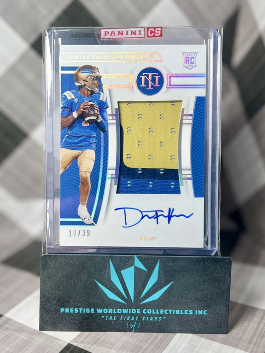 Dorian Thompson-Robinson 2023 National Treasures Rookie Patch Auto /39 #CMS-DTR