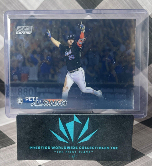 Pete Alonso 2023 Topps Stadium Club Chrome Parallel #145 New York Mets