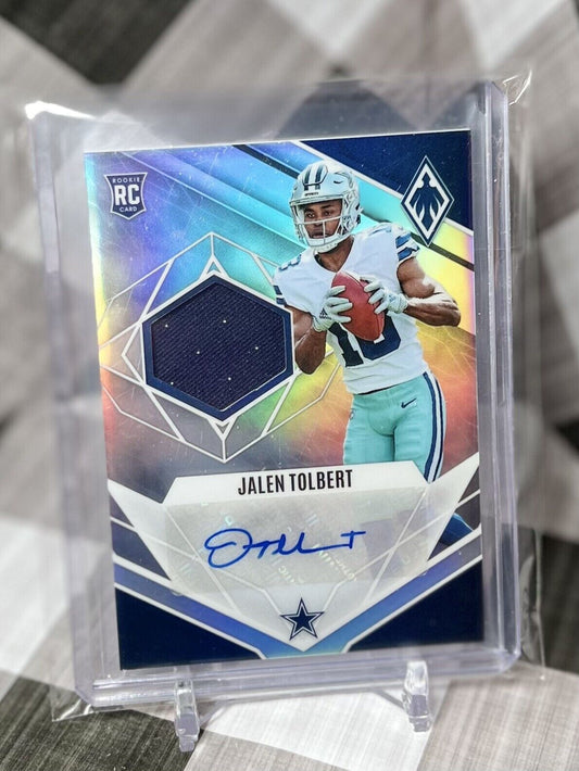 Jalen Tolbert 2022 Phoenix Rookie Jersey Patch Auto /299 #RJA-JT - Cowboys RPA