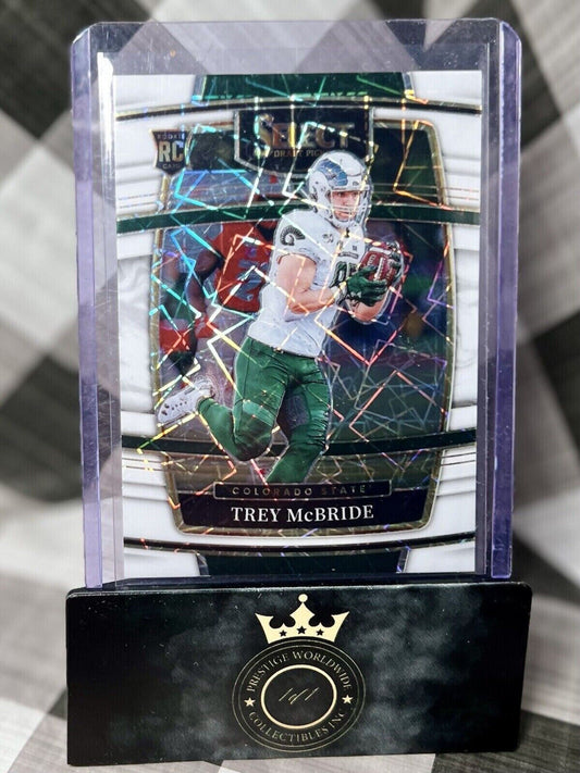 Trey McBride 2022 Select Draft Picks Concourse White Lazer Rookie #96 CSU Cards