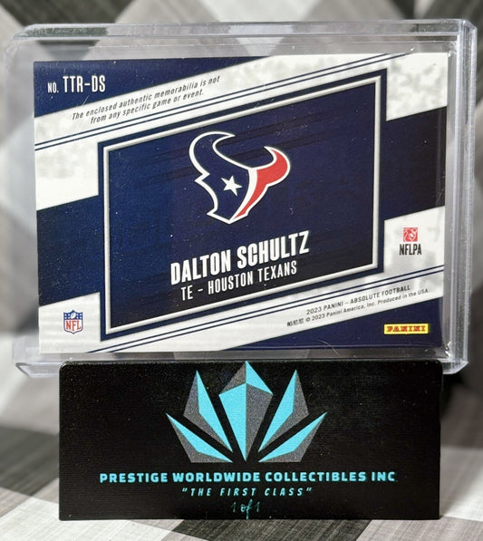 Dalton Schultz 2023 Absolute Tools of the Trade Patch /49 #TTR-DS Texans RC