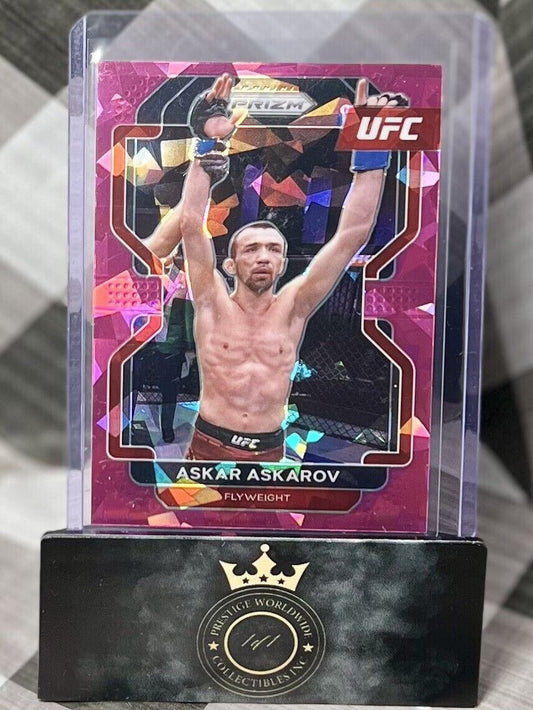 Askar Askarov 2022 Panini Prizm UFC Exclusive Pink Cracked Ice Prizm #197 MMA SP