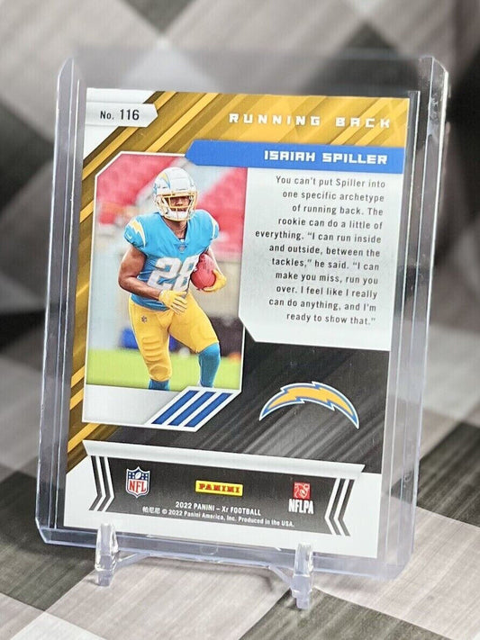 Isaiah Spiller 2022 XR Football Red Foil Rookie /249 #116 - LA Chargers RC