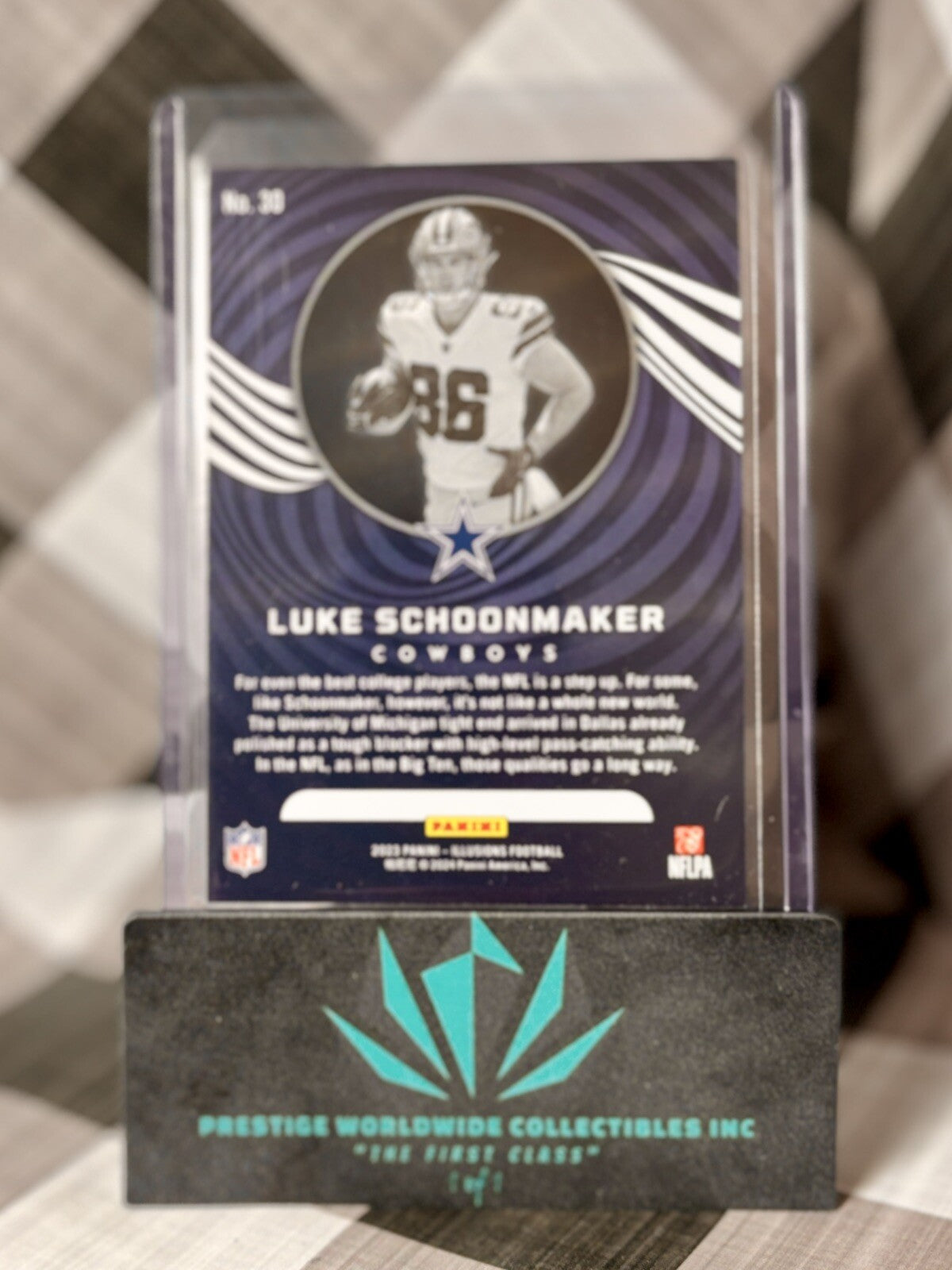 Luke Schoonmaker 2023 Panini Illusions Base Rookie #30 Dallas Cowboys RC