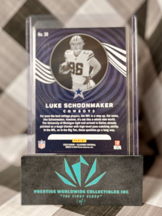 Luke Schoonmaker 2023 Panini Illusions Base Rookie #30 Dallas Cowboys RC