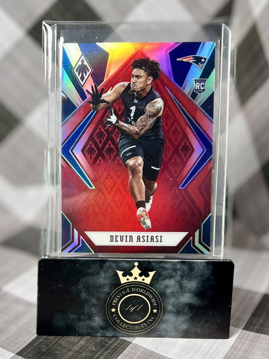Devin Asiasi 2020 Panini Phoenix Red Rookie /299 #193 New England Patriots RC