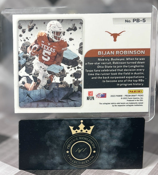 Bijan Robinson 2023 Panini Prizm Draft Picks PrizmBreak #PB-5 Texas Falcons RC