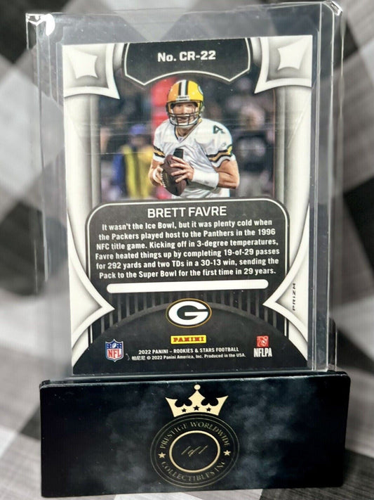 Brett Favre 2022 Panini Rookies & Stars Red Plaid Crusade #CR-22 GB Packers
