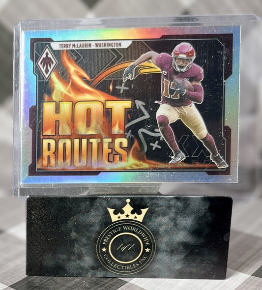 Terry McLaurin 2021 Panini Phoenix Hot Routes Silver Prizm #HR-19 Commanders