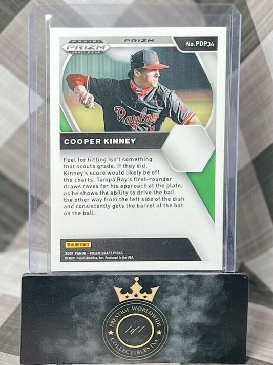 Cooper Kinney 2021 Prizm Draft Picks Green Pulsar Rookie #PDP34 USC & TB Rays RC