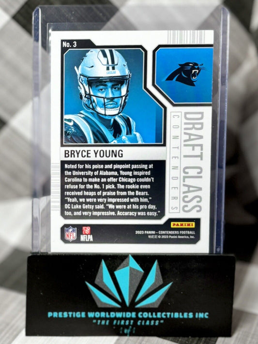 Bryce Young 2023 Panini Contenders Rookie Draft Class #3 Carolina Panthers RC