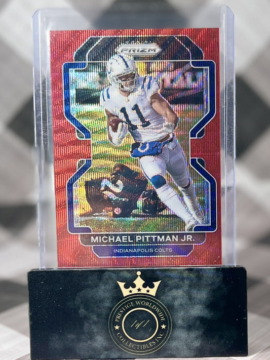 Michael Pittman Jr. 2021 Panini Prizm Red Wave /149 #123 Indianapolis Colts