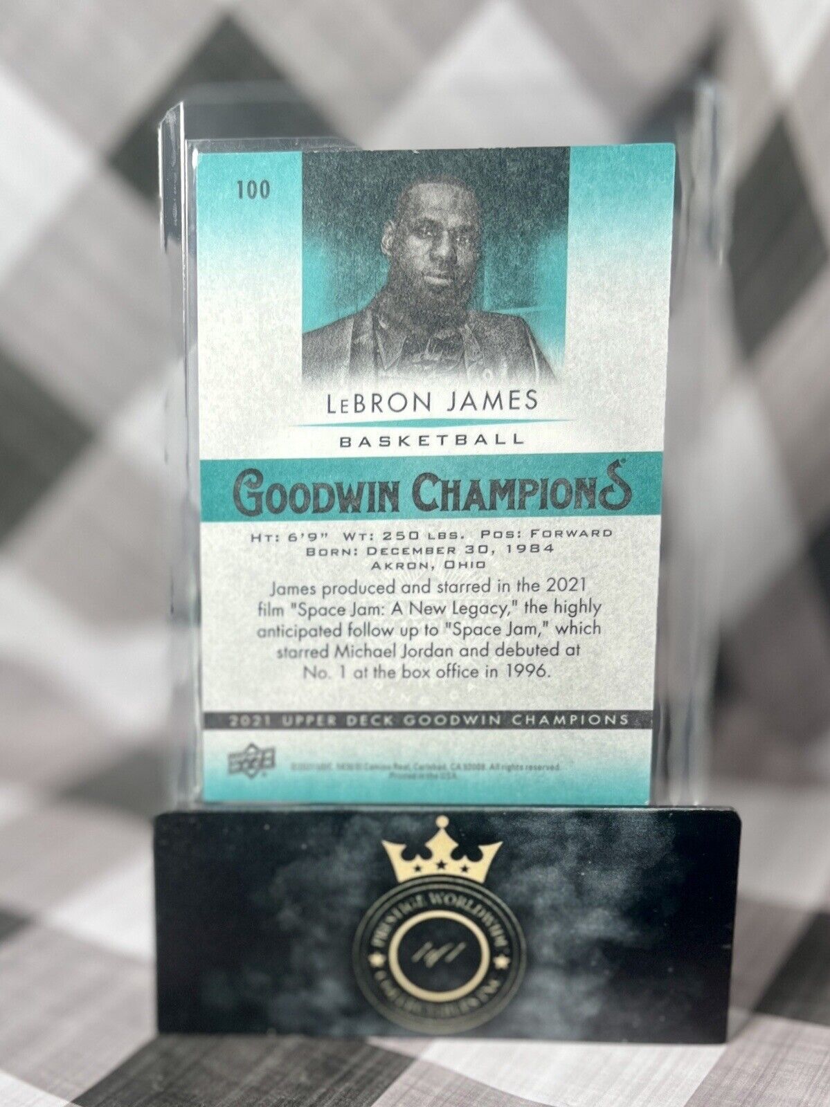 LeBron James 2023 Upper Deck Goodwin Champions Variation #100 Los Angeles Lakers