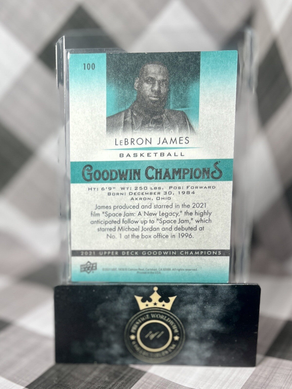LeBron James 2023 Upper Deck Goodwin Champions Variation #100 Los Angeles Lakers